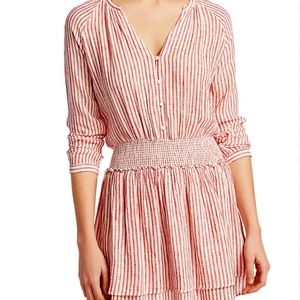 Rails Red White Jasmine Belmont Stripe Dress, Size Medium